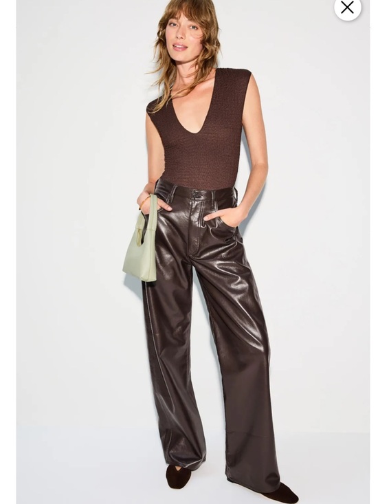 Citizens Of Humanity Pants - Citizens of Humanity Ayla Baggy Leather, Size: 27